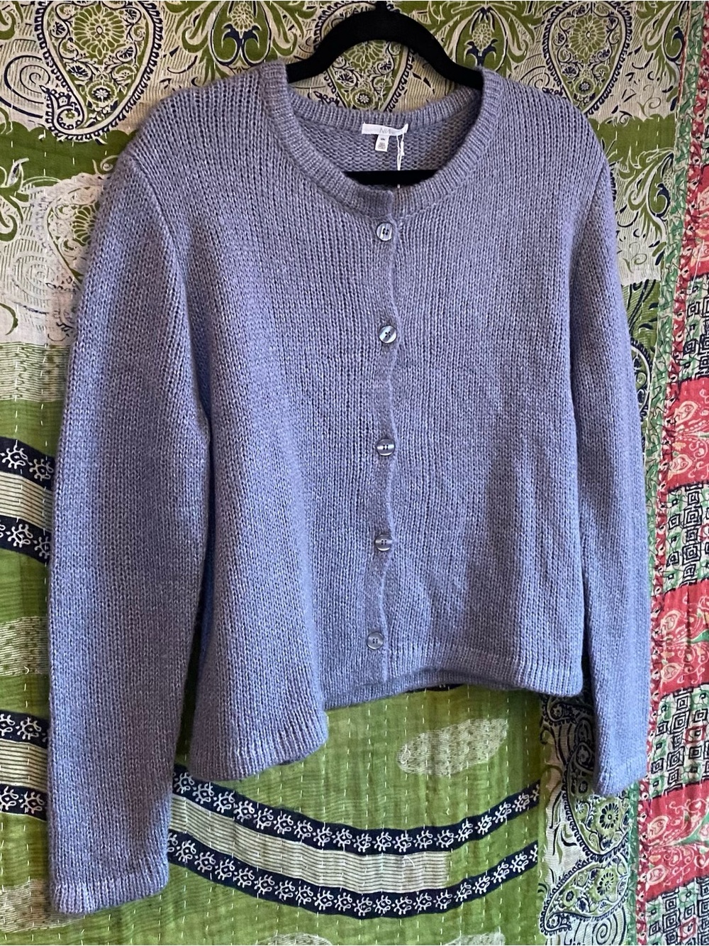 NWT Nia the Brand Grey Ariana Soft Girl Minimalist Cardigan Size Small/ Medium - Picture 7 of 14